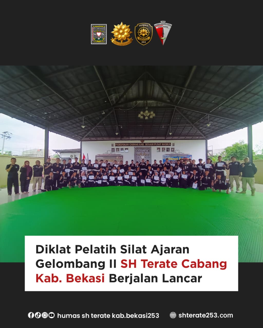 Diklat Pelatih Silat Ajaran Gelombang II SH Terate Cabang Kab. Bekasi Berjalan Lancar